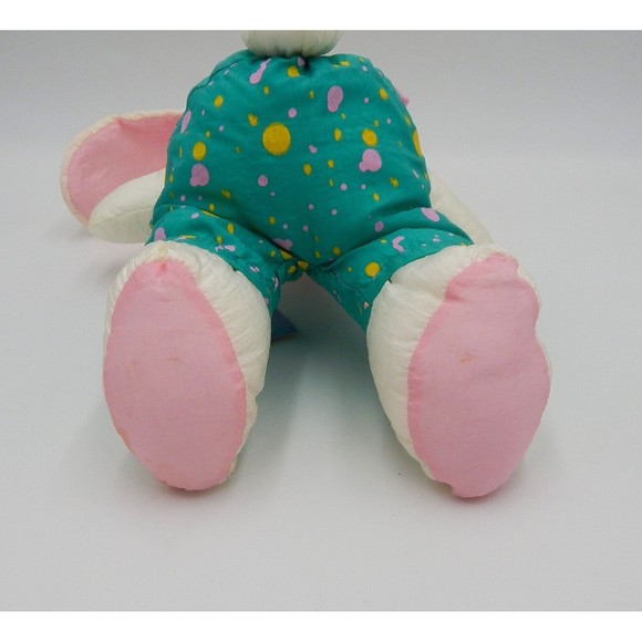 Hallmark Crayola Plush Easter Bunny Rabbit Parachute Toy Stuffed Animal 1993 - Picture 11 of 11